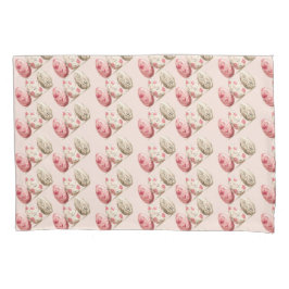 Osterpastel Pink Beige Eier Muster Kissenbezug