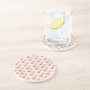 Osterpastel Pink Beige Eier Sandstein Untersetzer