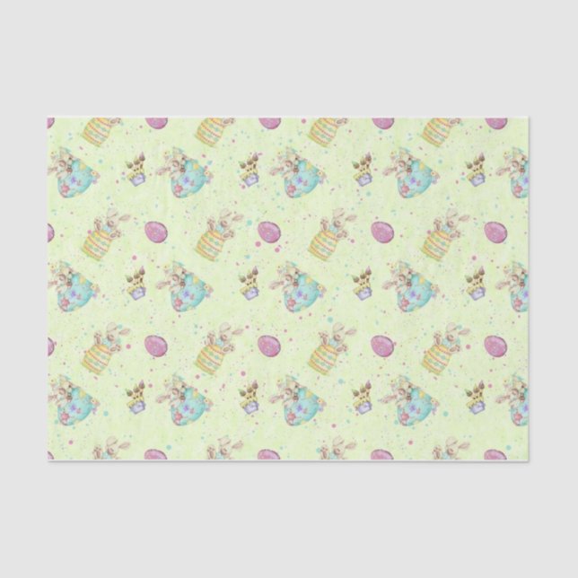 Osterpastelldesign Serie 2 Seidenpapier (Vorderseite)