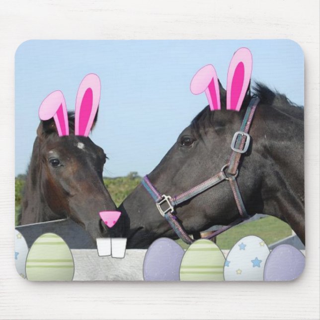 Osterpferd und Pony Mousepad (Vorne)