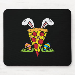 Osterpizza Slice Bunny Ears Fun Snack Food Lover Mousepad