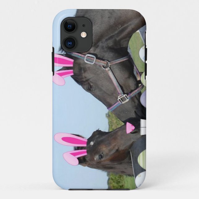 Osterpony und Pferd Case-Mate iPhone Hülle (Rückseite)