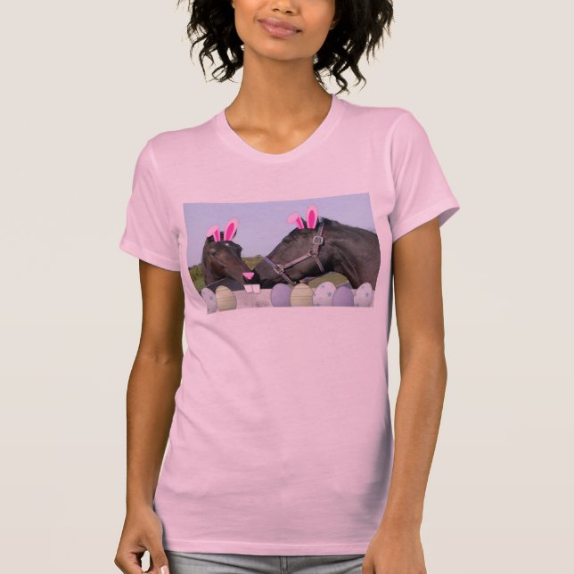 Osterpony und Pferd T-Shirt (Vorderseite)