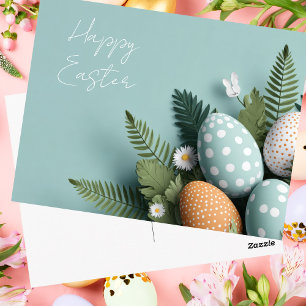 Osterpostkarte mit Ostereiern Postkarte
