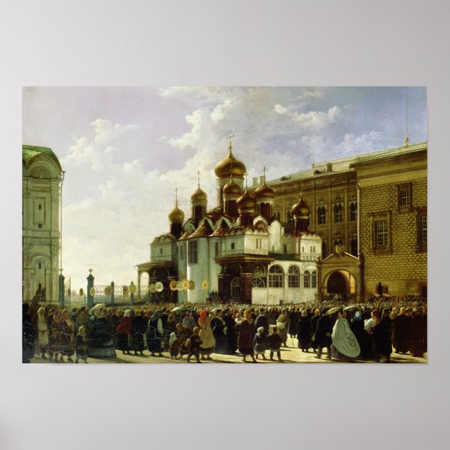 Osterprozession bei Maria Ankündigung Poster (Vorne)