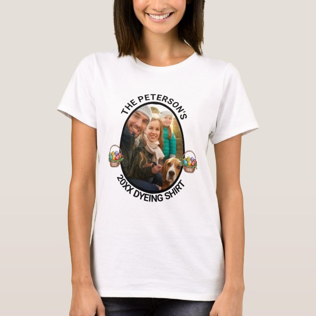 Osterpuppe | Custom 2025 Family Foto Dyeing Shirt (Vorderseite)