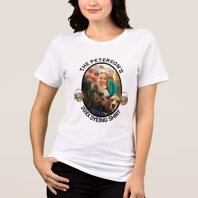 Osterpuppe | Custom 2025 Family Foto Dyeing Shirt (Vorderseite)