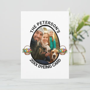 Osterpuppe   Foto-Färbung der benutzerdefinierten  Feiertagskarte
