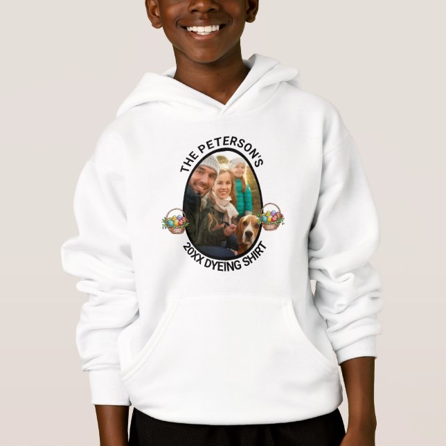 Osterpuppe | Foto-Färbung der benutzerdefinierten  Hoodie (Vorderseite)