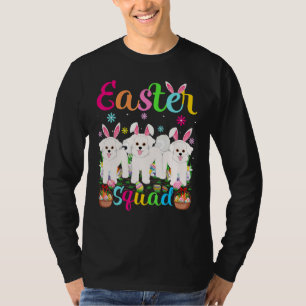 Osterquad Bunny Ear Bichon Frise Hund Happy East T-Shirt