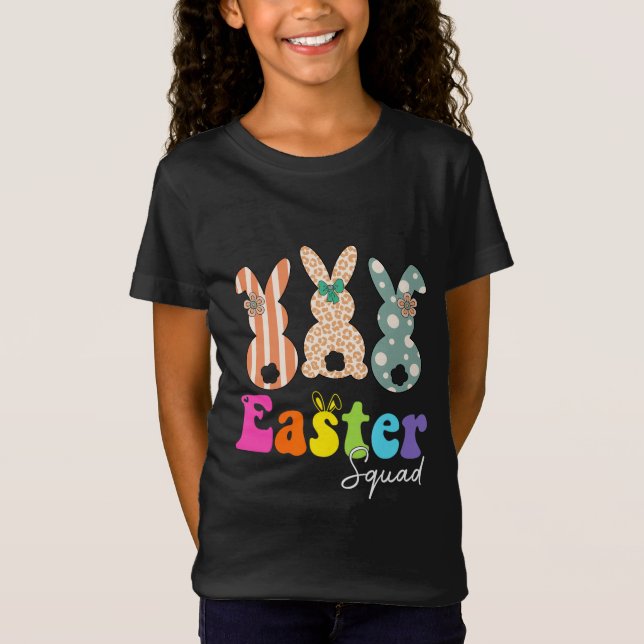Osterquad-Familie passt Ostertag T-Shirt (Vorderseite)