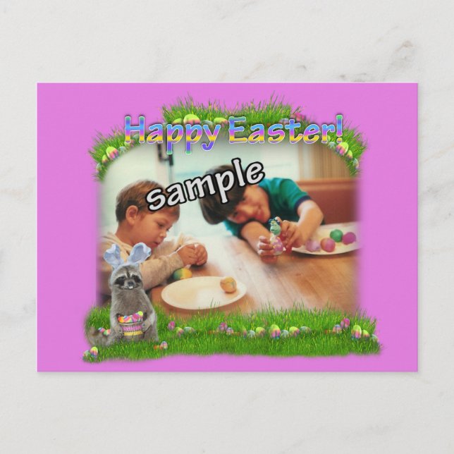 Osterrahmen für das Foto "Bandit" Feiertagspostkarte (Vorderseite)