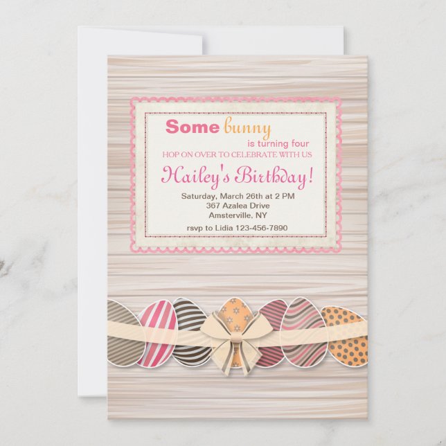 Osterrahmeneinladung Einladung (Vorderseite)