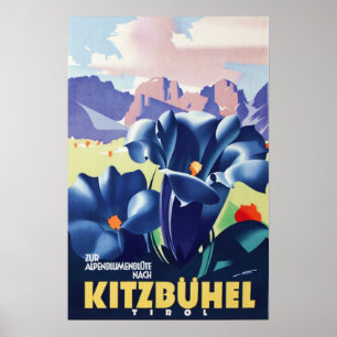 " Österreich: 1930/heute Tirol - Kitzbühel Sommer Poster