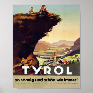 " Österreich: 1947/heute Tirol - Sommer Reise Poster