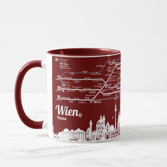 " Österreich: 1978 Wien - Die U-Bahn ... Tasse (Links)