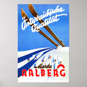 " Österreich: 2021/heute - Ski Arlberg Werbe Poster