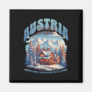 Österreich 2026 Reise! Passender Österreich-Urlaub Magnet