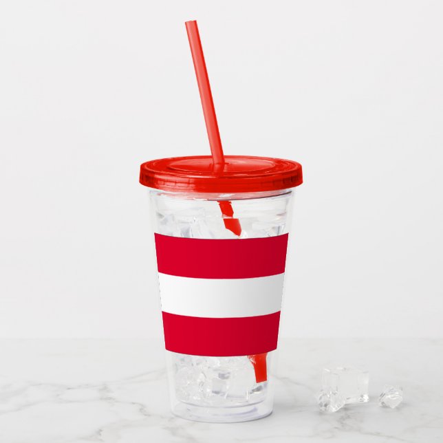 Österreich Acryltrinkbecher (Vorderseite Ice)