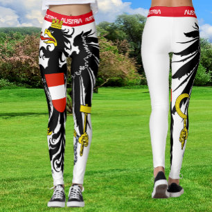 Österreich-Adler-Leggings, Österreich-Sport, Flagg Leggings