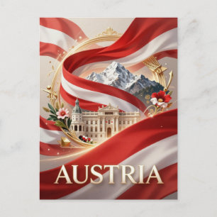 Österreich Alpen Wien Erbe Postkarte