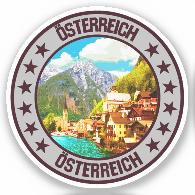 Österreich Aufkleber (Vorderseite)