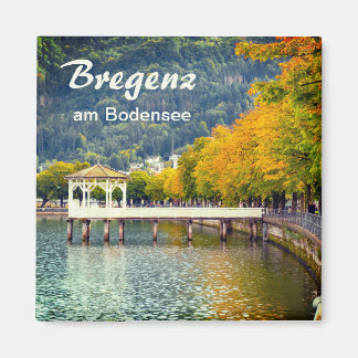Österreich Bregenz am Bodensee im Herbst Souvenir Magnet