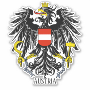 Österreich Bundeswappen Patriotisch Aufkleber