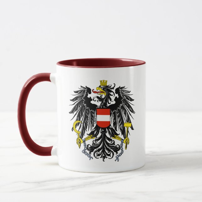 Österreich-Emblem Tasse (Links)