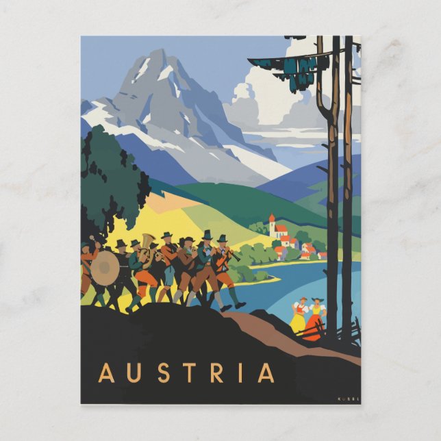 Österreich Europe Vintage Travel Postcard Postkarte (Vorderseite)
