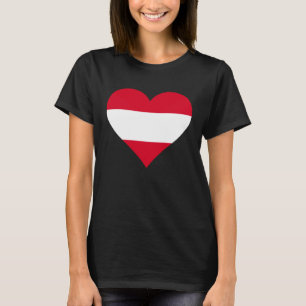 Österreich Flag Heart Austria gibt Liebe Österreic T-Shirt