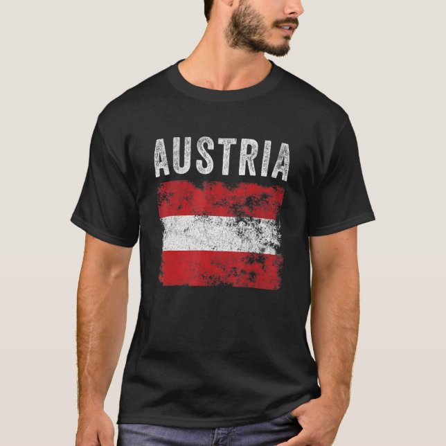 Österreich Flag Not leidende Männer Frauen Kinder  T-Shirt (Vorderseite)