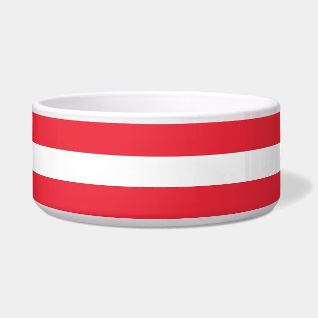 Österreich Flag Pet Bowl Napf (Vorderseite)