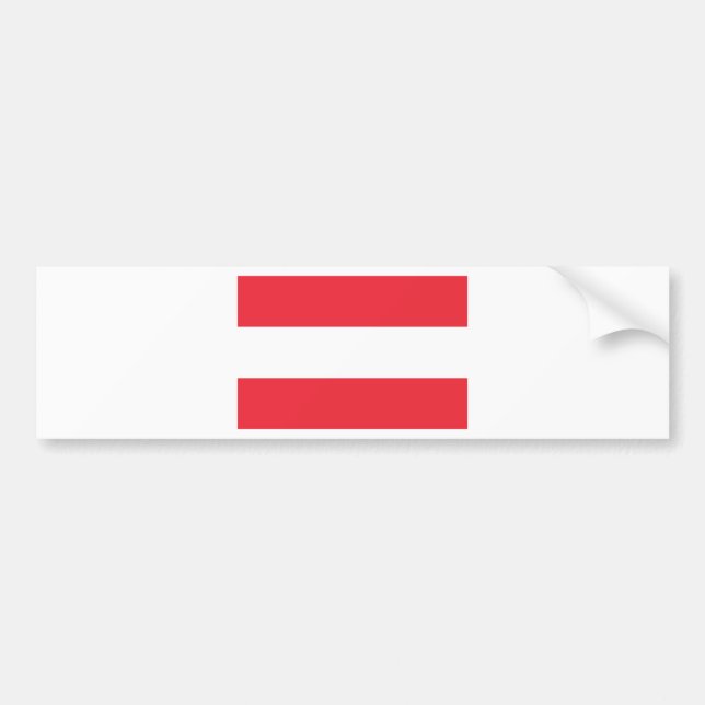 Österreich-Flagge Autoaufkleber (Vorne)