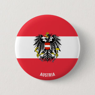 Österreich Flagge Charmant Patriotisch Button