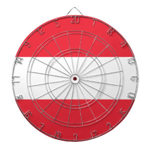 Österreich-Flagge Dartscheibe