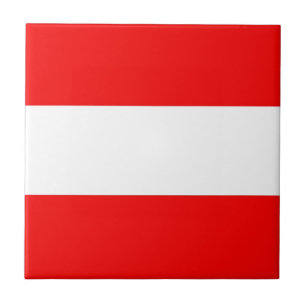Österreich-Flagge Fliese