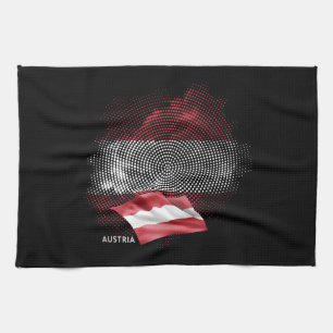 Österreich-Flagge Geschirrtuch