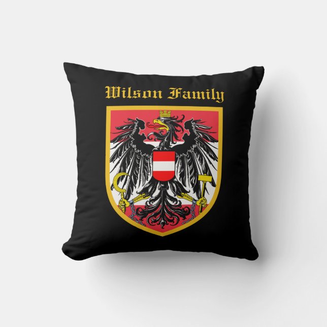 Österreich-Flagge Kissen (Vorderseite)