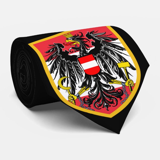 Österreich-Flagge - Österreich Arm Krawatte (Gerollt)