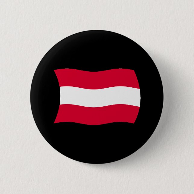 Österreich-Flagge-Schaltfläche Button (Vorderseite)
