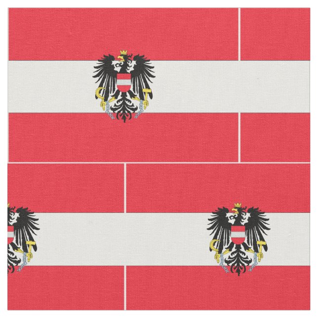Österreich-Flagge Stoff (Nahaufnahme)
