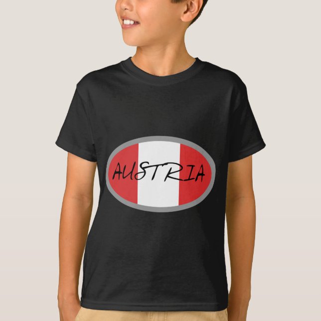 Österreich-Flagge! T-Shirt (Vorderseite)