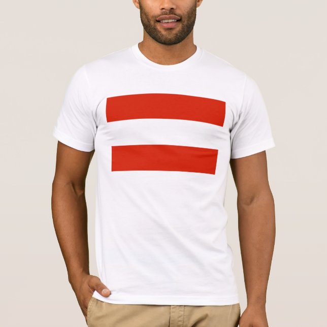 Österreich-Flagge T-Shirt (Vorderseite)