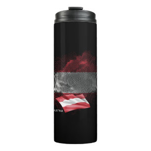 Österreich-Flagge Thermosbecher