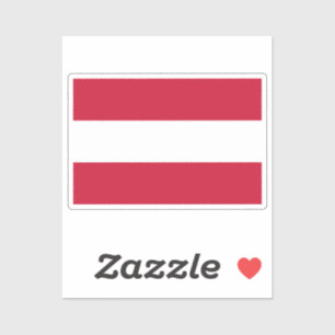 Österreich-Flagge zugeschnitten  Aufkleber