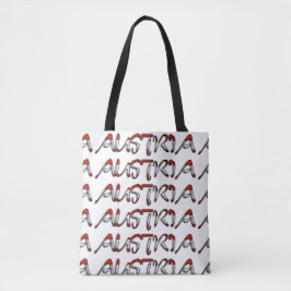 Österreich Flaggenfarbtypografie - Europäisches La Tasche