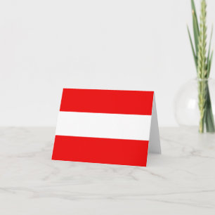 Österreich - Flaggennotecard Karte