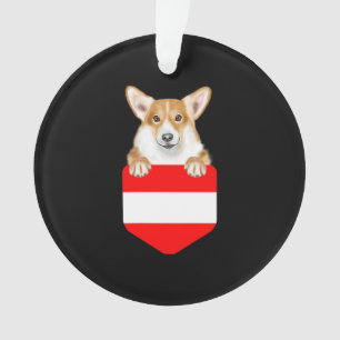 Österreich-Flaggenpembrach walisischer Korgi-Hund Ornament