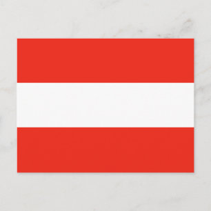 Österreich - Flaggenstaat / Österreich - Postkarte